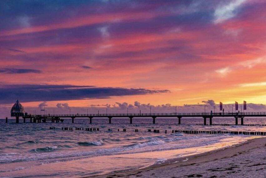 Abendtsimmung an der Seebrücke von Zingst